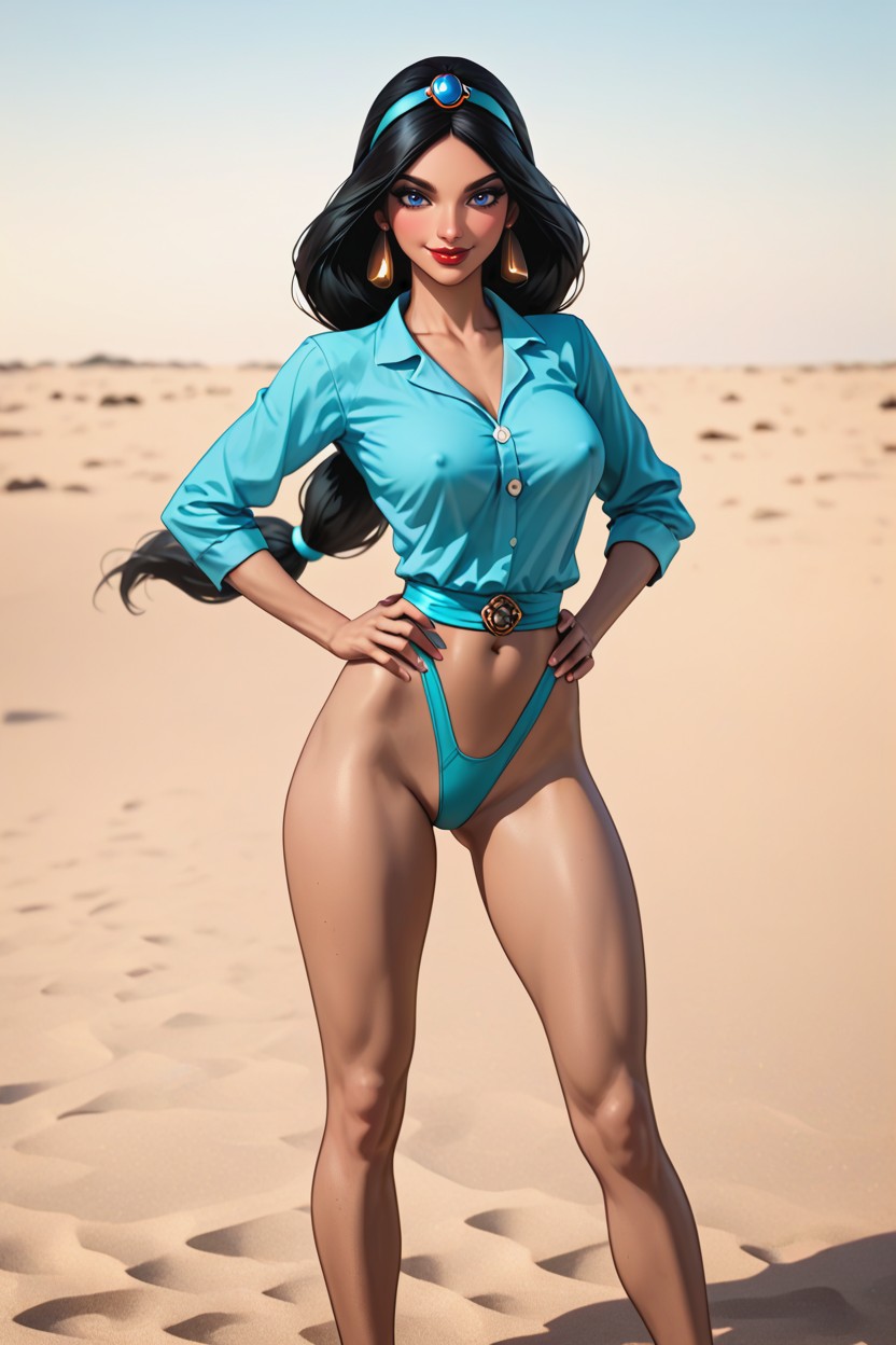 Skinnyleg, Light-brown Skin, Skinnyleg Hentai AI Porn