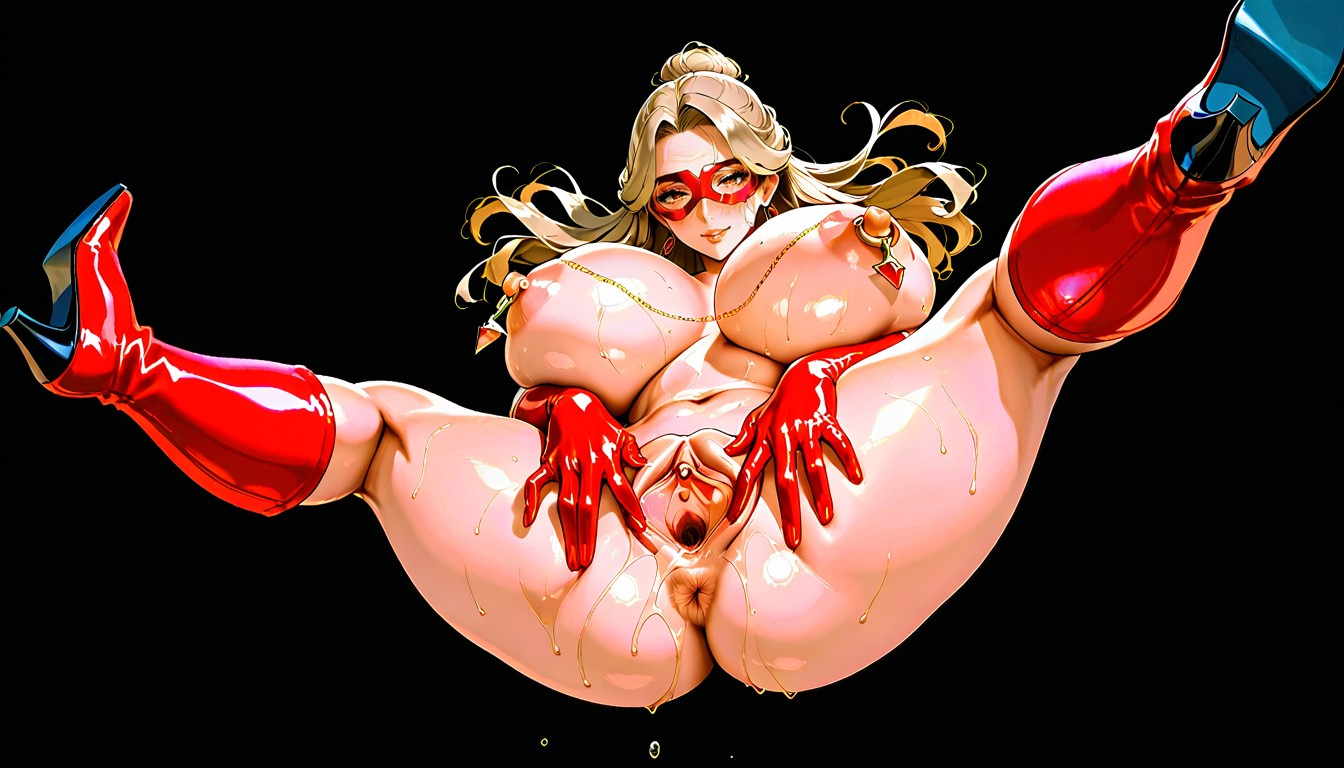 Wide, Super Detailed Labia, Extremely Huge Breasts Hentai AI Porn