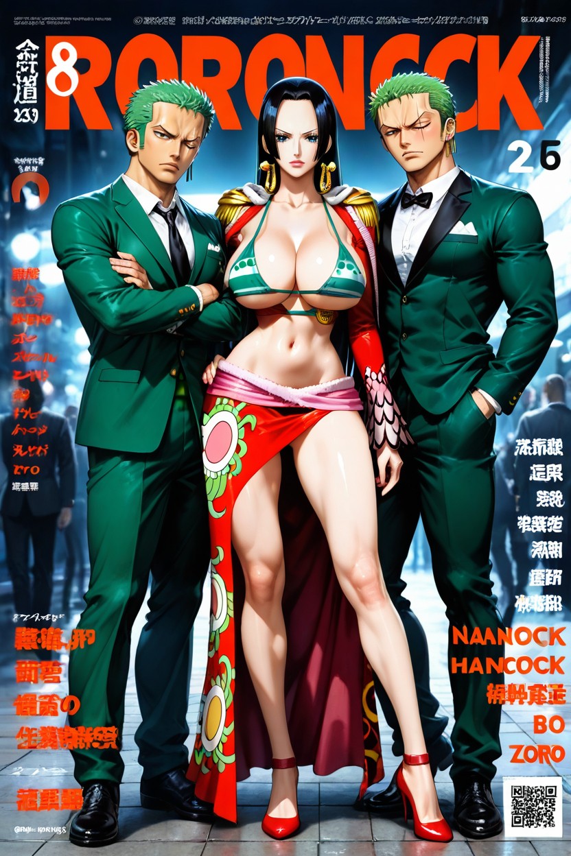 Three Characters, Giant Breasts, Looking At Viewer Hentai AI Porn
