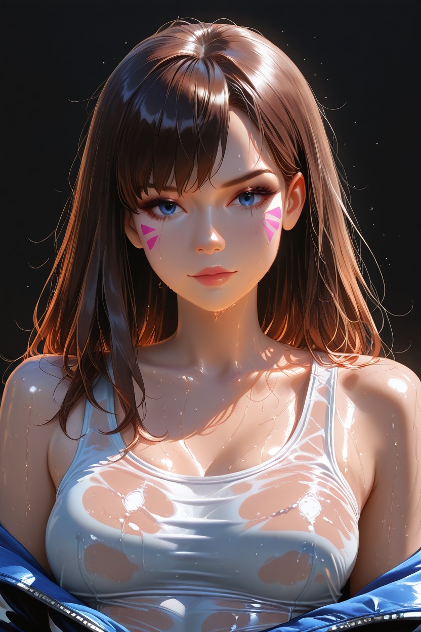 Laying Down, Enchant Contrast, Detailed Body Hentai AI Porn