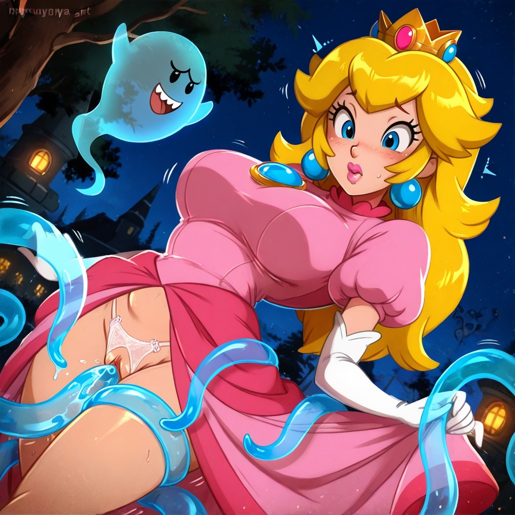 Full Lips, Boo Tentacle Sex, Long Eyelashes Hentai AI Porn