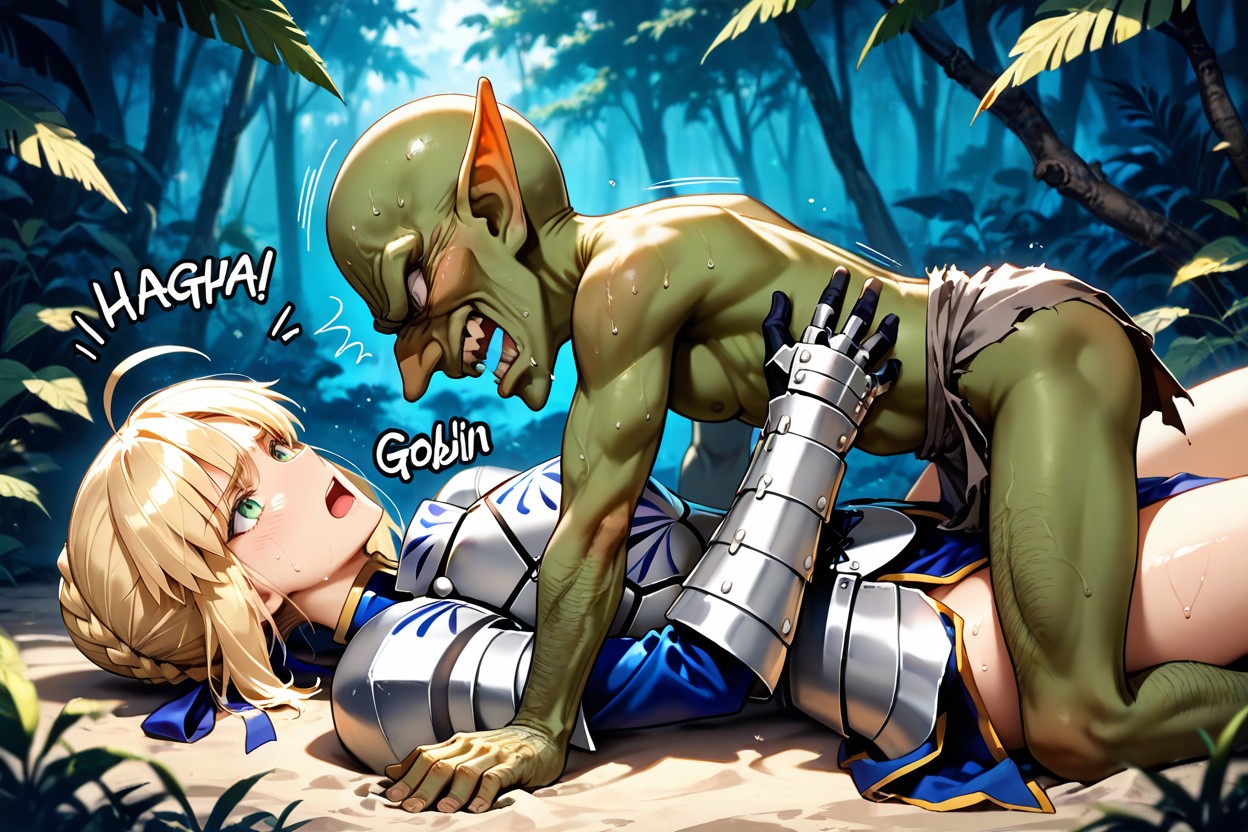 One Against One, Sound Effect, Female In Grey Armor Hentai AI Porn