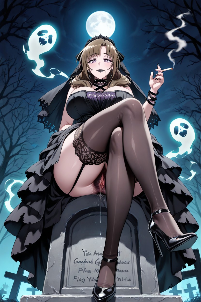 Smell Pussy, Uncensored, Hairy Pelvis Hentai AI Porn