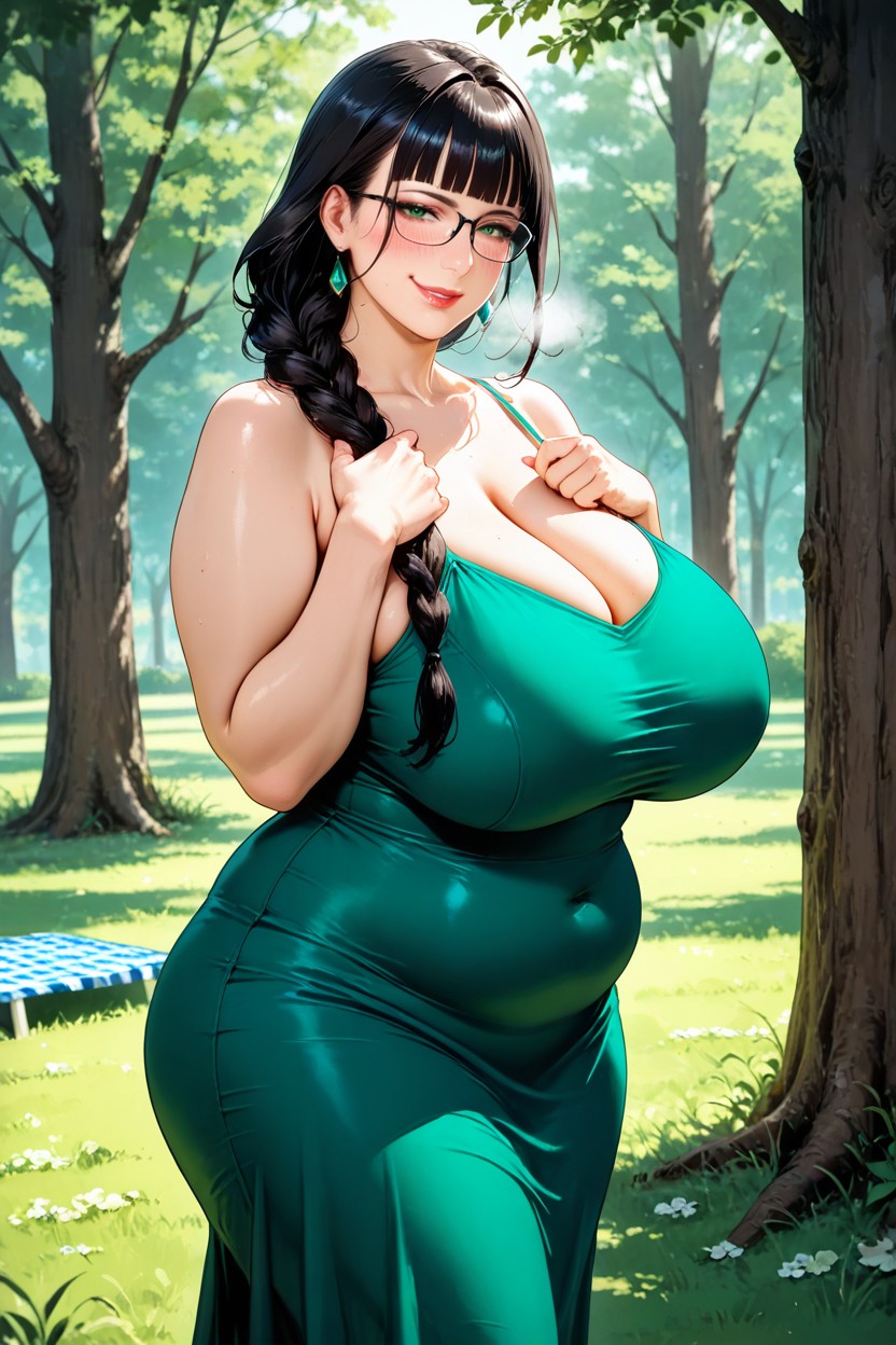 On The Grass, Very Detailed, Japanese Hentai AI Porn