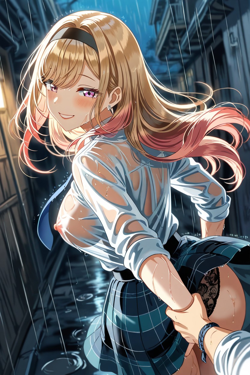Marin From Sono Bisque, White Shirt, Anime Style Hentai AI Porn