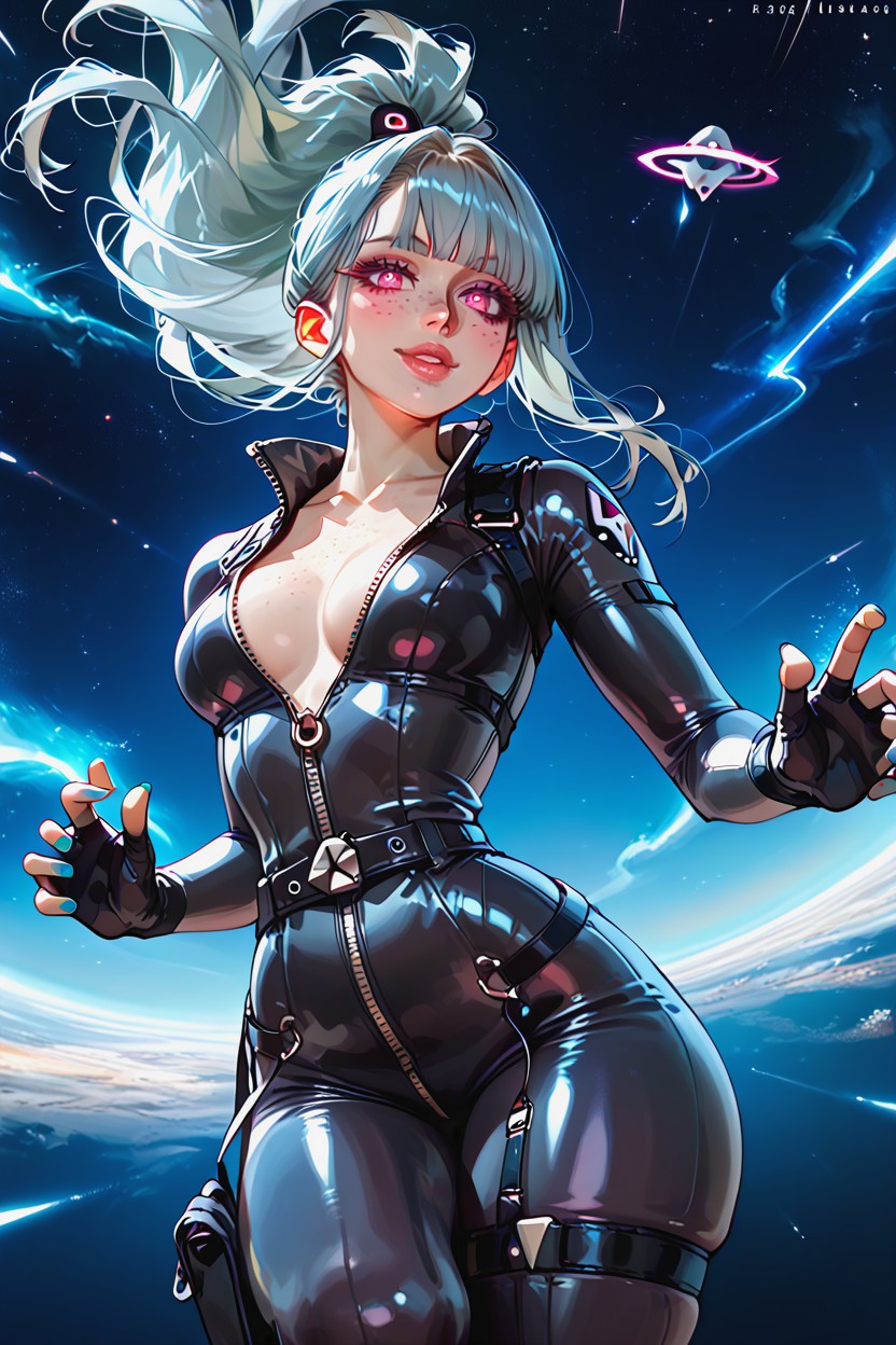 Dynamic Pose, Beautiful Face, Emitting Hentai AI Porn