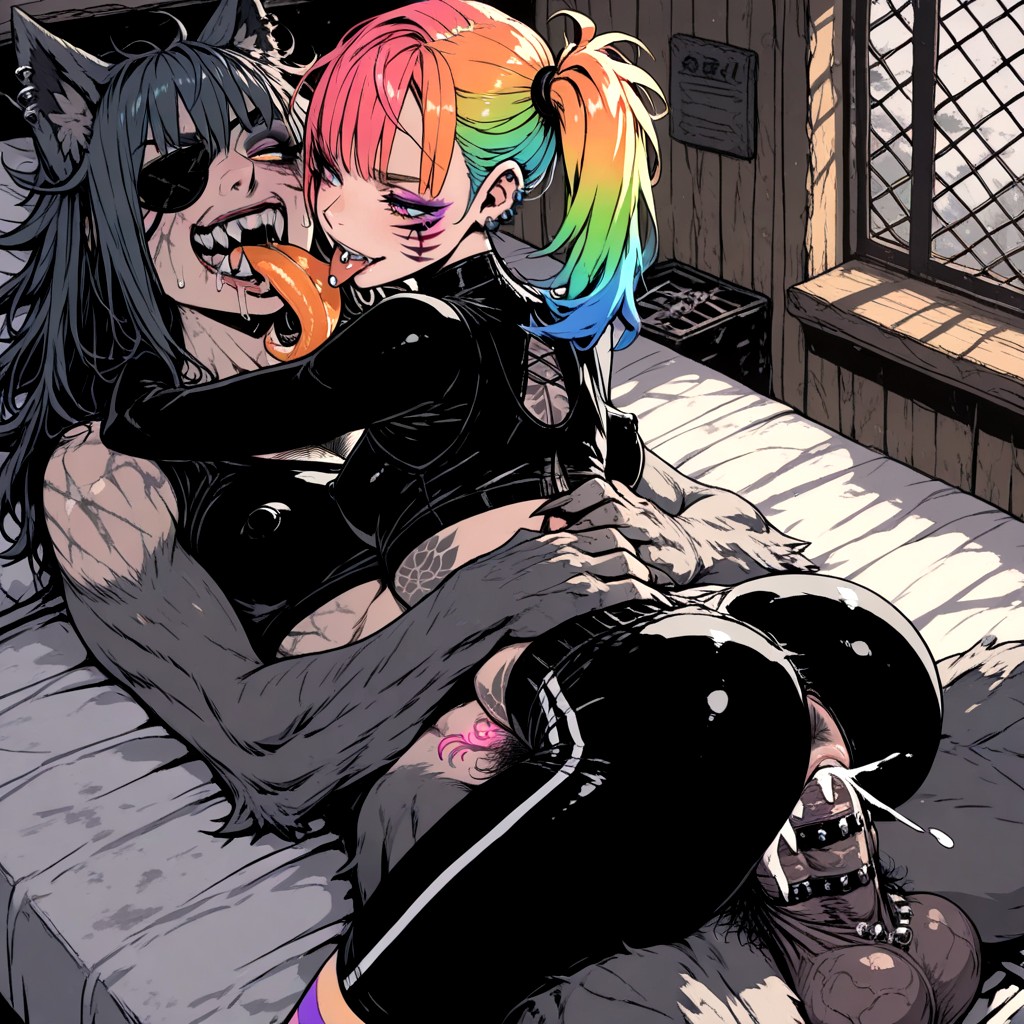 Tongue Piercing, Cozy, Huge Tongue Hentai AI Porn