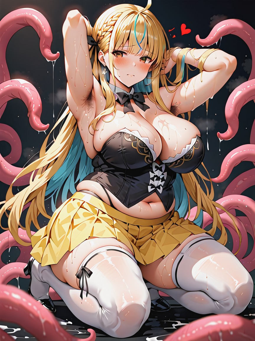 Red Eyes, Fat Body, Yellow Skirt Hentai AI Porn