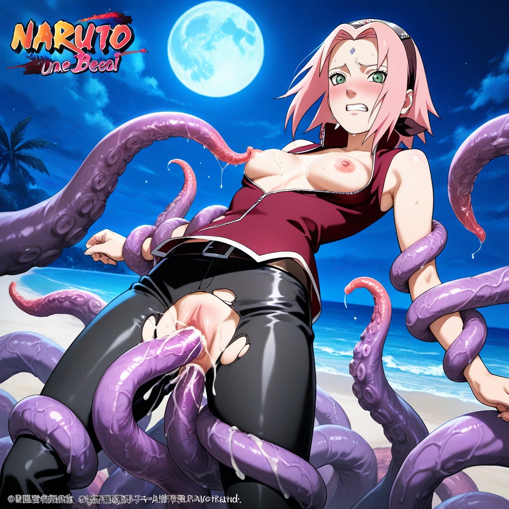 Tight Body, 25+, Tentacles Torn Her Pants Hentai AI Porn