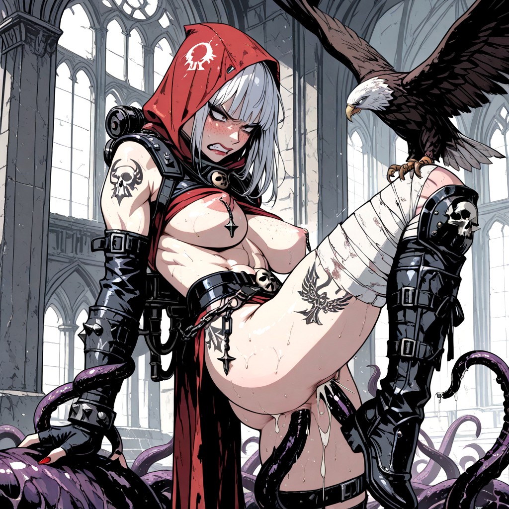Nail Polish, Warhammer K, Red Hood Hentai AI Porn