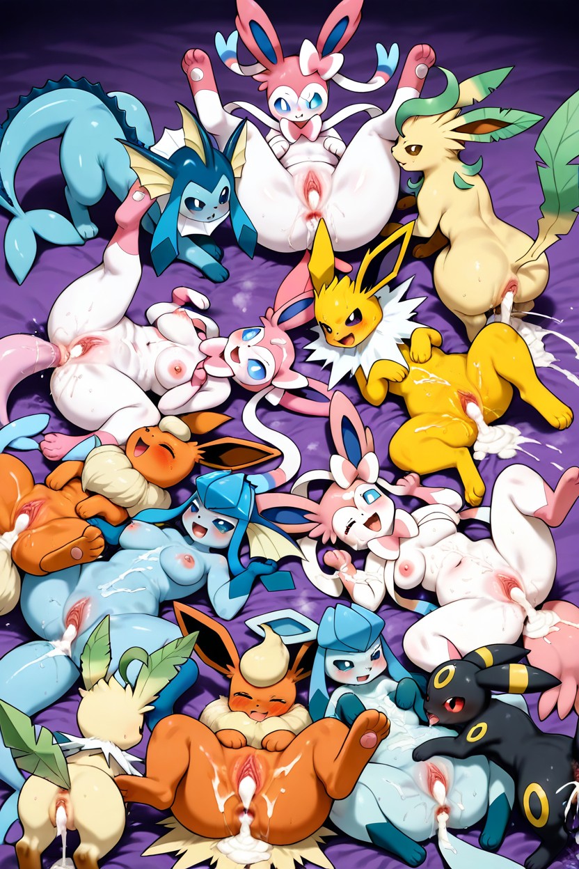 Harem, Wet Pussy, Female Pokemon Hentai AI Porn