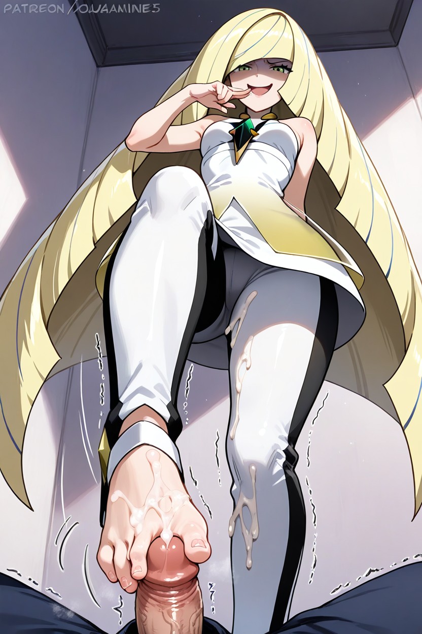Lusamine Standing, Uncensored, Bottom Up Hentai AI Porn