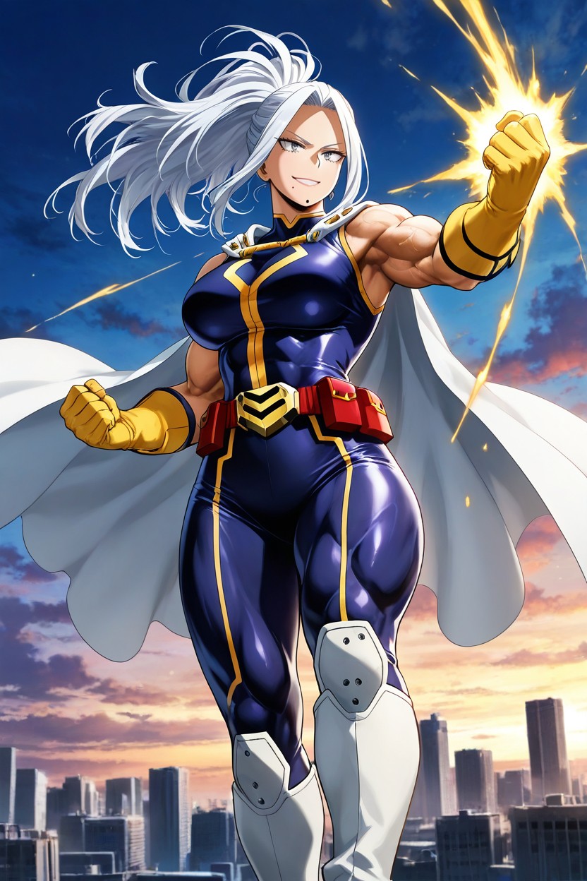 Highly Detailed, White Boots, Iconic Symbol Of Peace Energy Hentai AI Porn