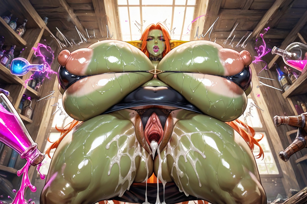 Vagina Swelling Large Than Legs, She Is In The Middle Transforming Into A Hyper Bimbo Goblin, Tan Lines Hentai AI Porn