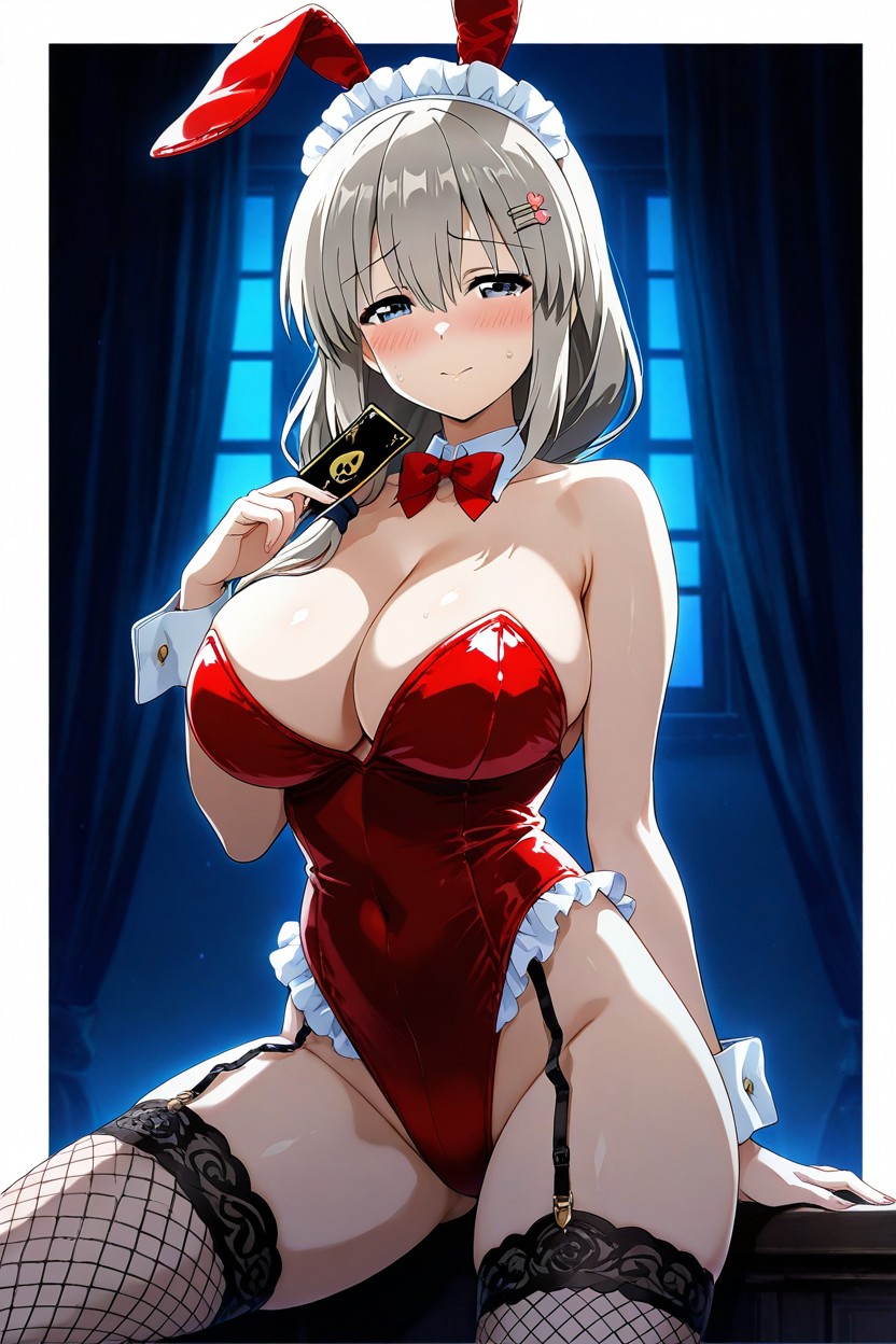 Fishnets, Noir, Fake Ears Hentai AI Porn