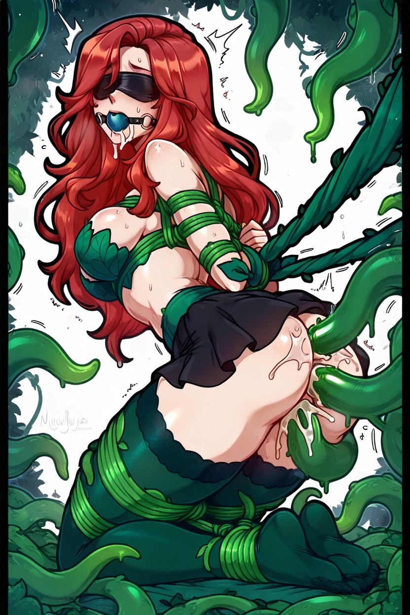 High Resolution, Mordaza De Bola, Kneeling Hentai IA