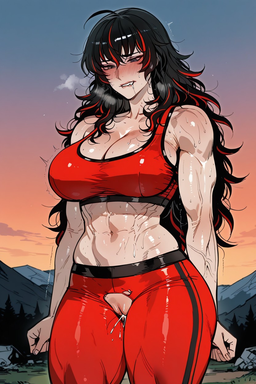 Athletic, Solo, Moaning Hentai AI Porn