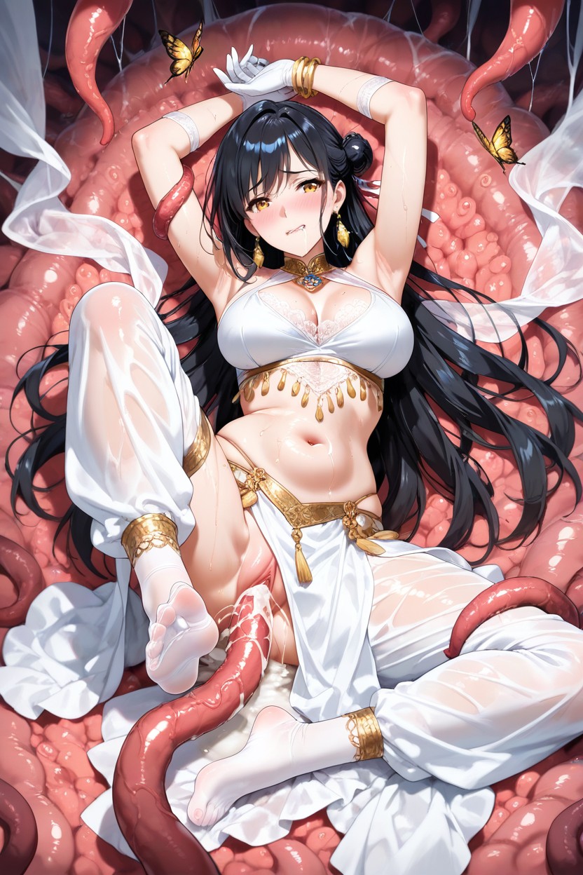Arms Up, Embarrassed, Tentacles Hentai AI Porn