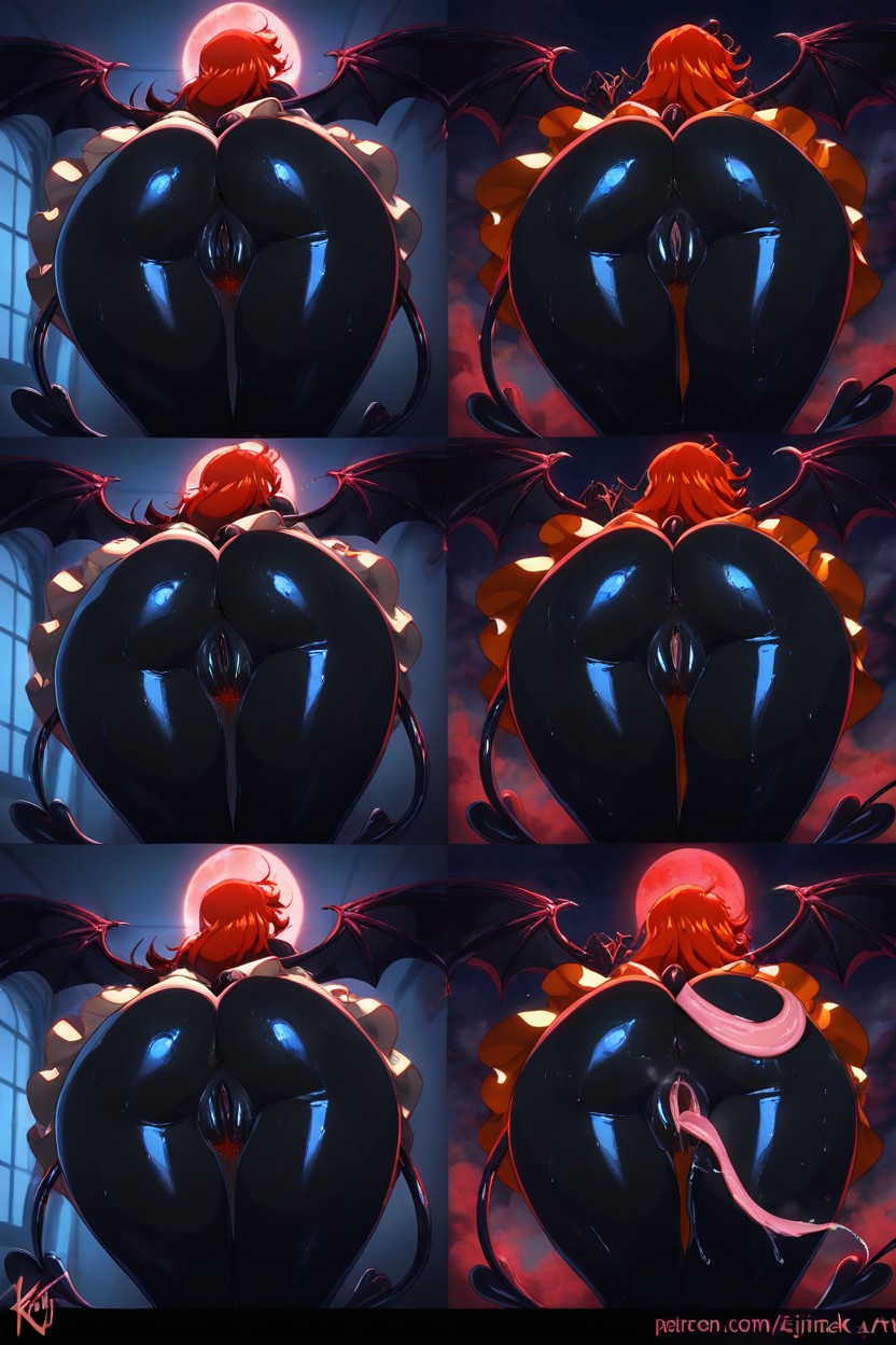 View From Below, Erect Nipples, Fangs Hentai AI Porn