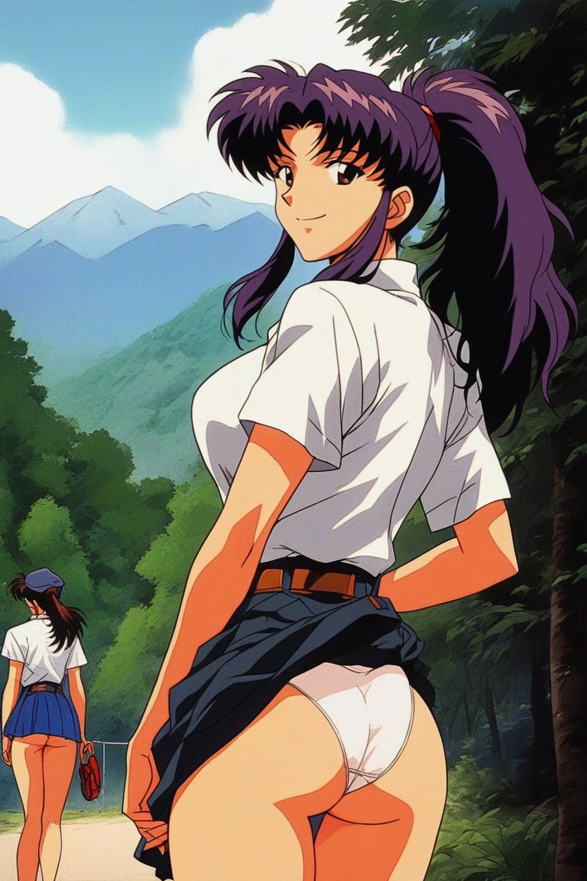 Multiple_, Skirt_lift, _sleeves Hentai AI Porn