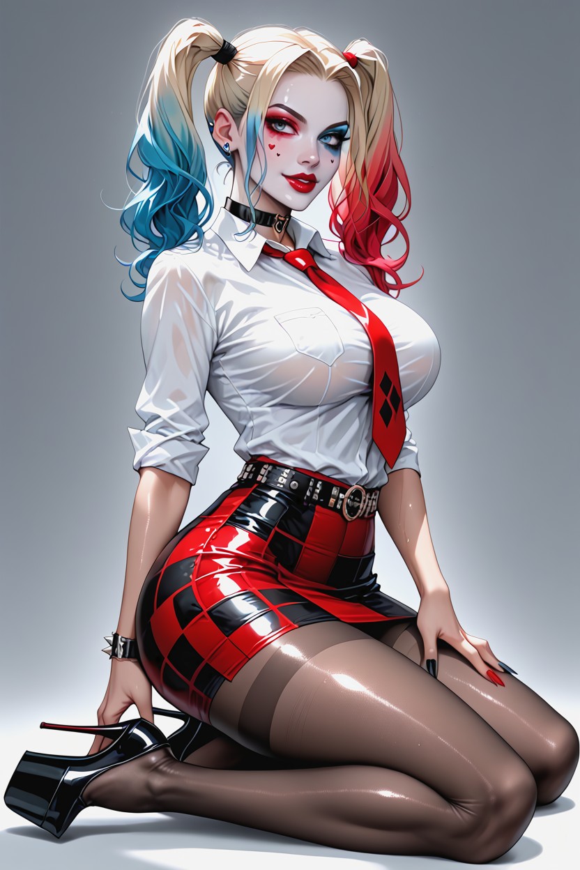 Slutty, Platform Heels Wearing High Heels Wide Hips, Slutty Goth Hentai AI Porn