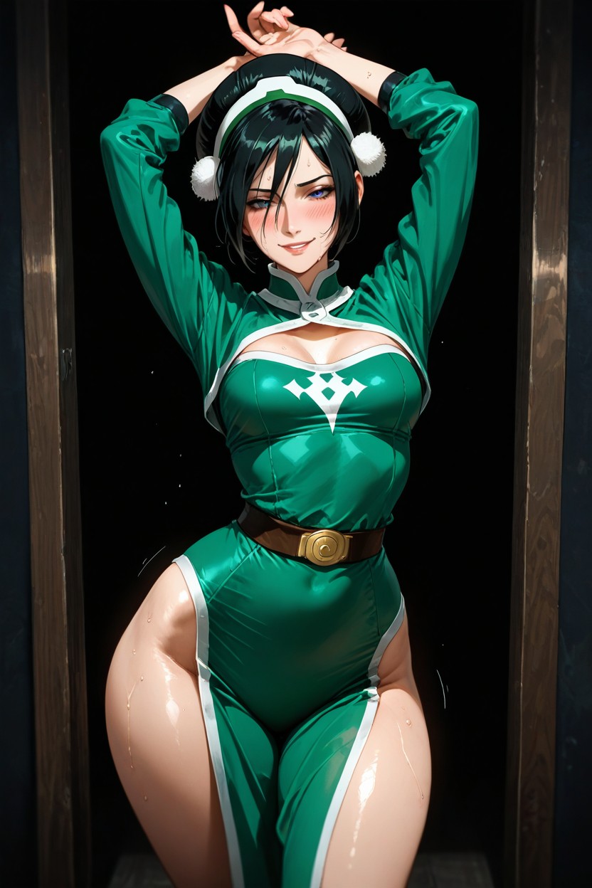 Body In Frame, Standing In Doorway, Shy Hentai AI Porn