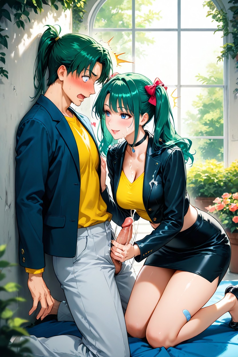 Lingerie, Cumshot, Delighted Hentai AI Porn