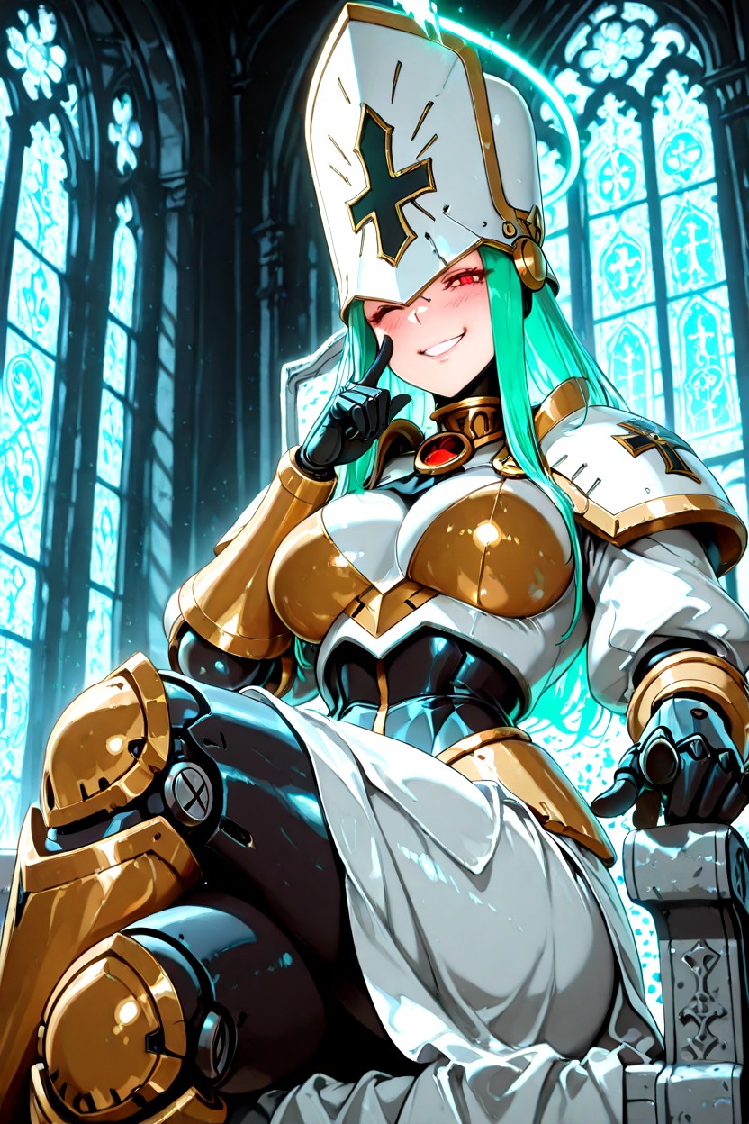Vista Frontal, Plano Mediot, Traviesa Hentai IA