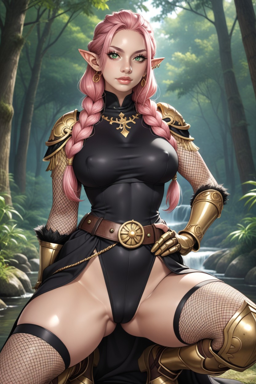 Fishnet Sleeves, 18+, Medias De Red Hentai IA