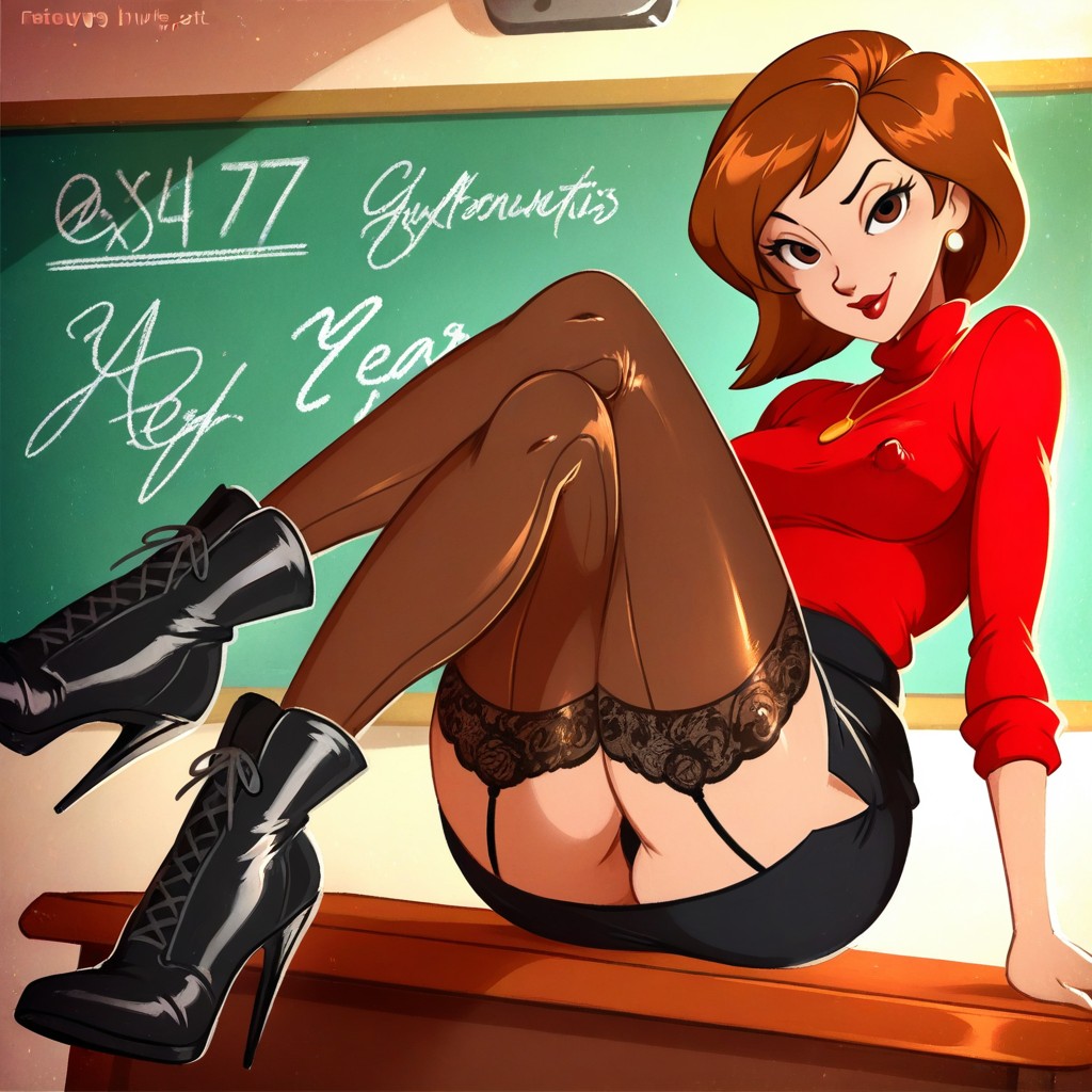 Thigh-highs, Mignon, Thick Nipples Porno IA Hentai