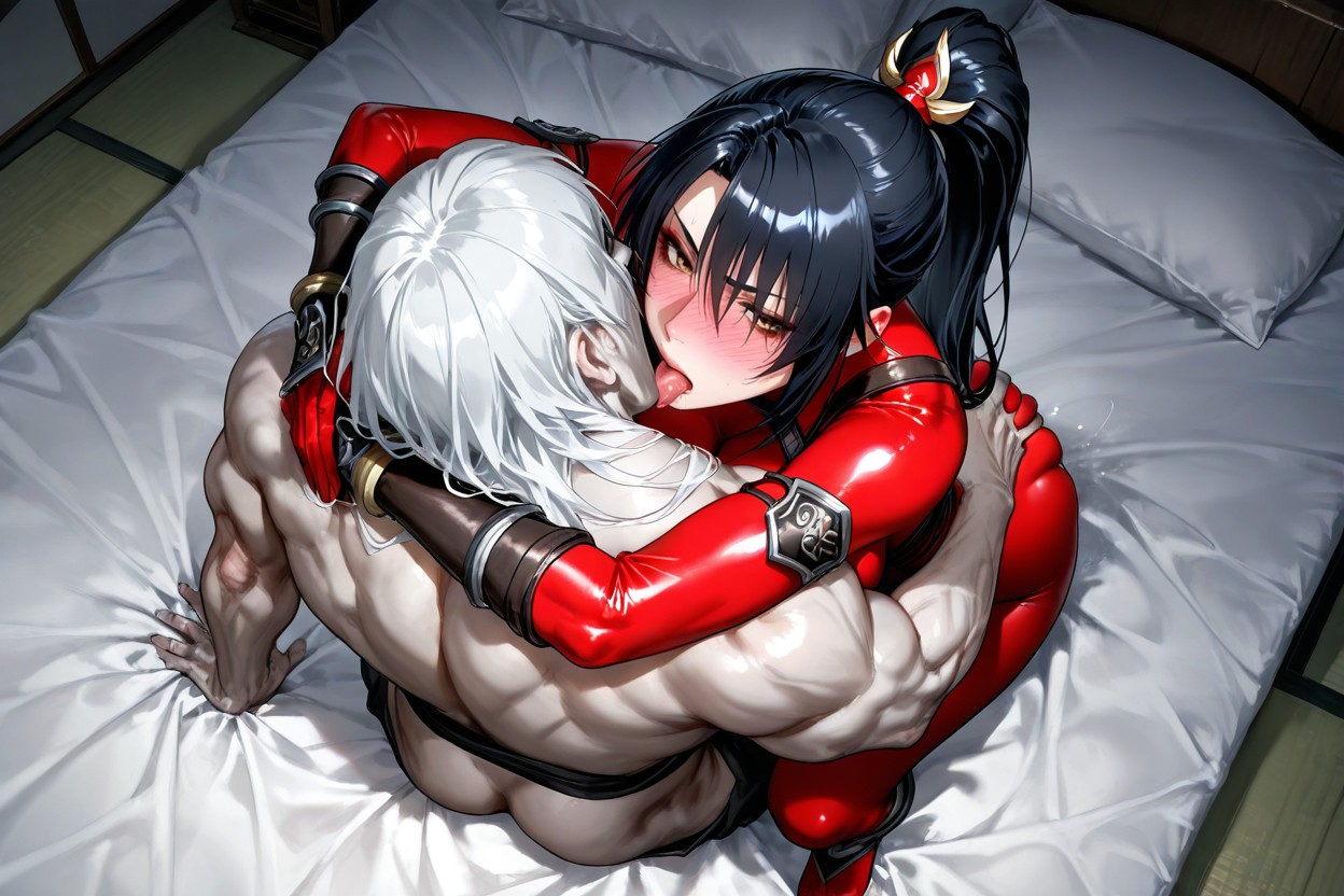 Taki Has Fair Skin, Taki Has Brown Eyes, Pale Man Has Pale Skin Porno IA Hentai