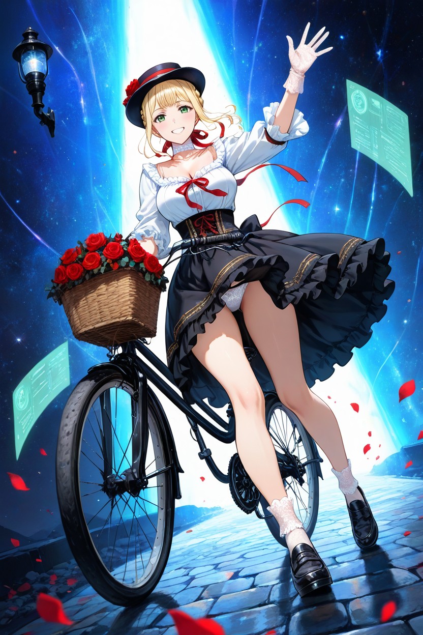 Floating Victorian Gas Lamp Debris, Black Slip On Loafers, Looking At Viewer Hentai AI Porn