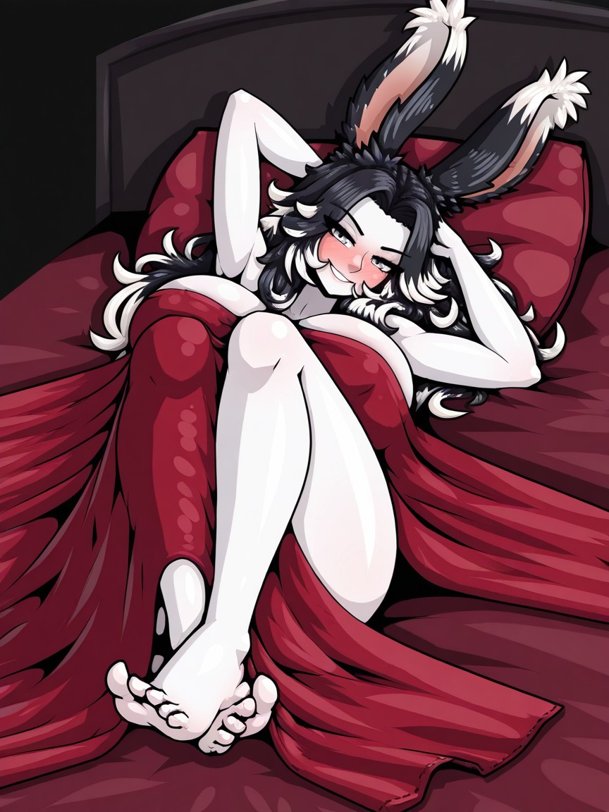 Asian, Side View, On Bed Hentai AI Porn