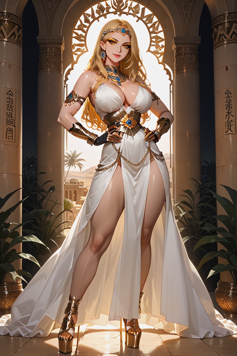 Subtle Mysterious Smile, Artstation Quality, Majestic Atmosphere Hentai AI Porn