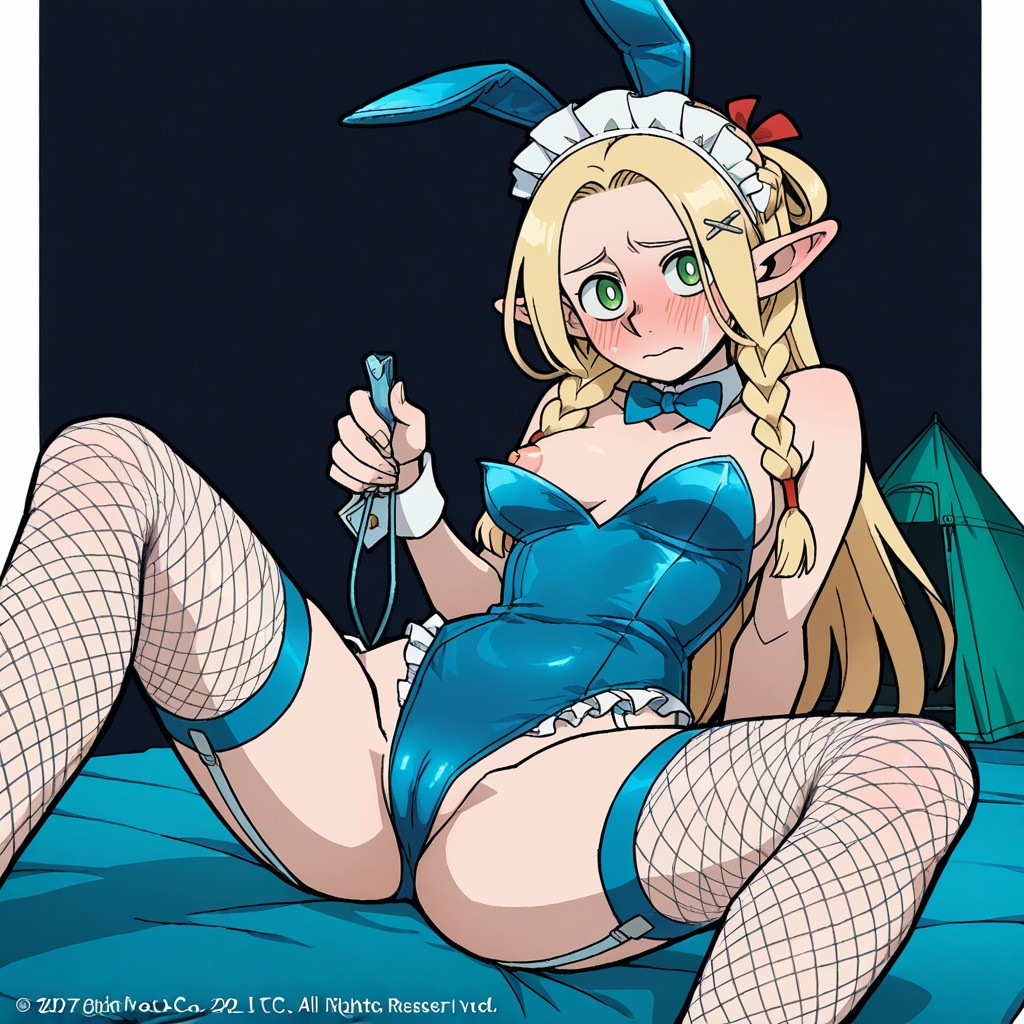 Garter Straps, Official Art Style, Rabbit Ears Hentai AI Porn