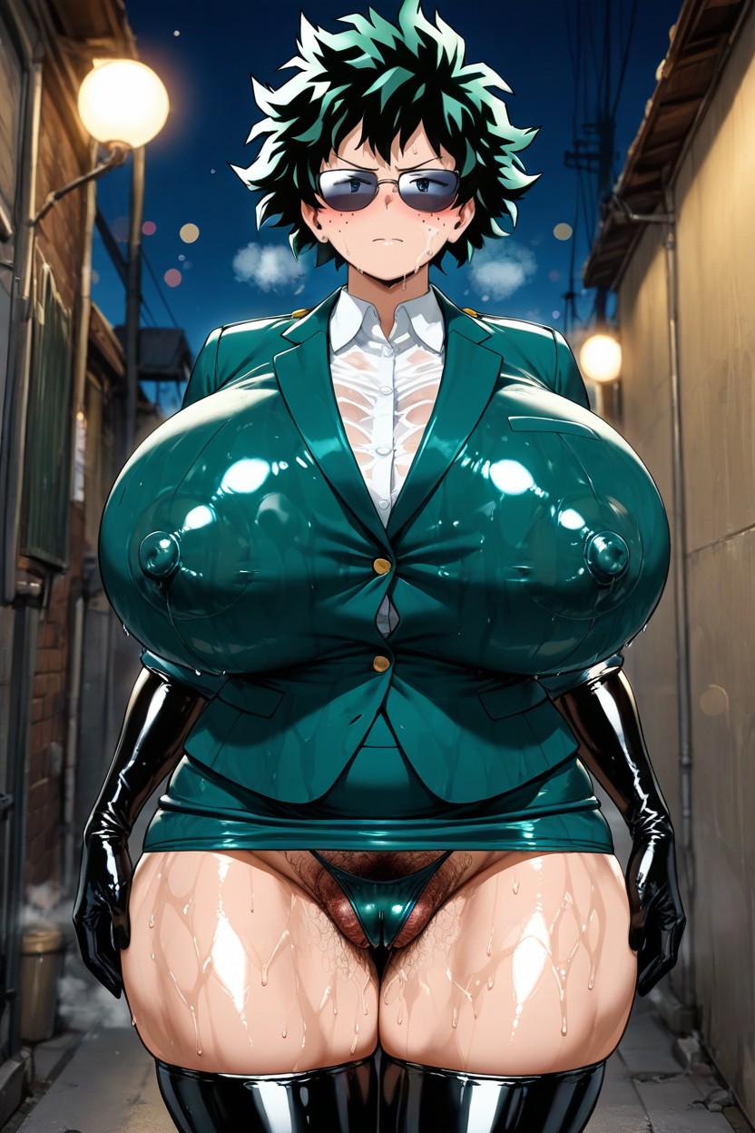 Night, Perfect Hourglass Body, Sweat Hentai AI Porn