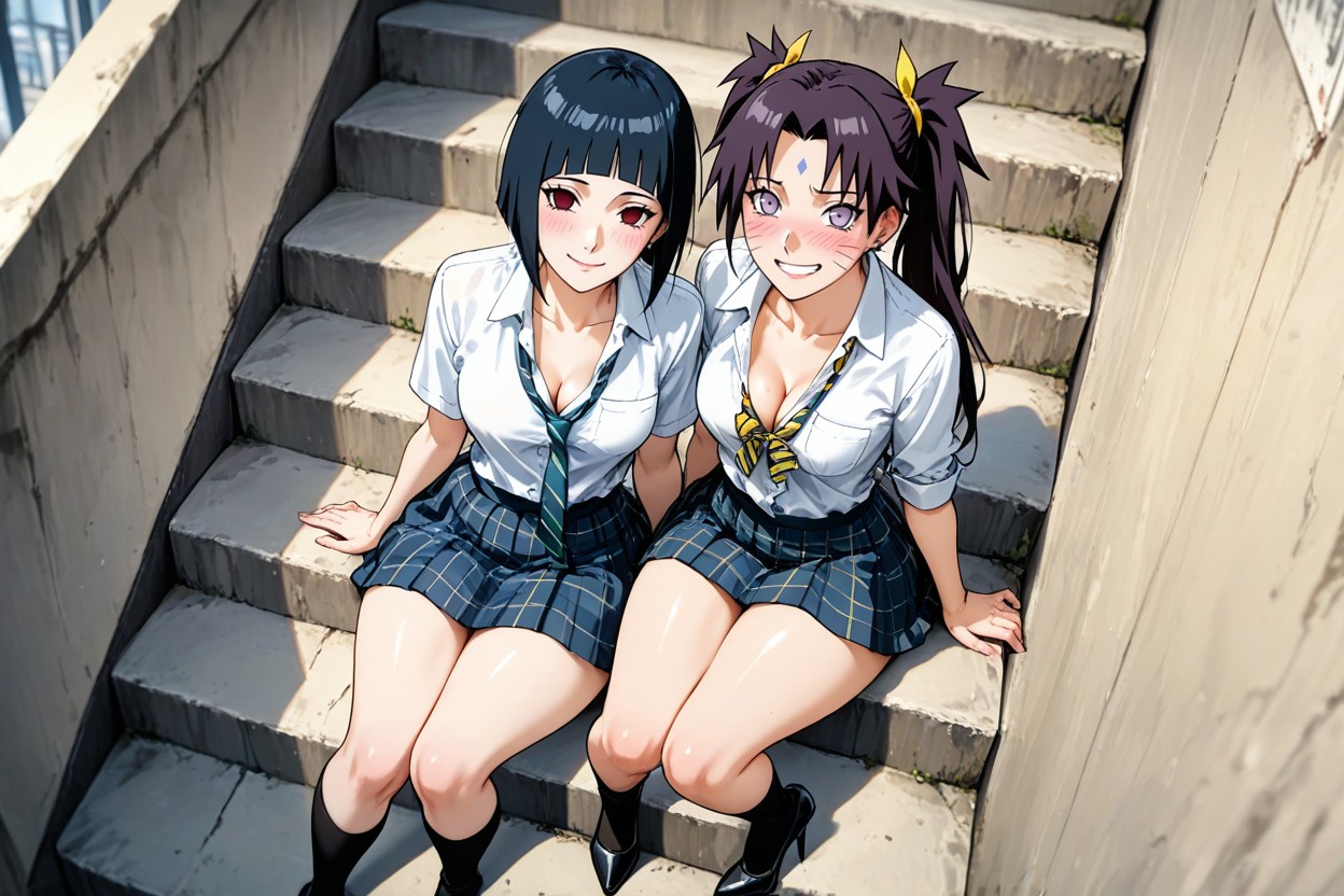 Thigh-high Socks, Skinny, Horny Hentai AI Porn