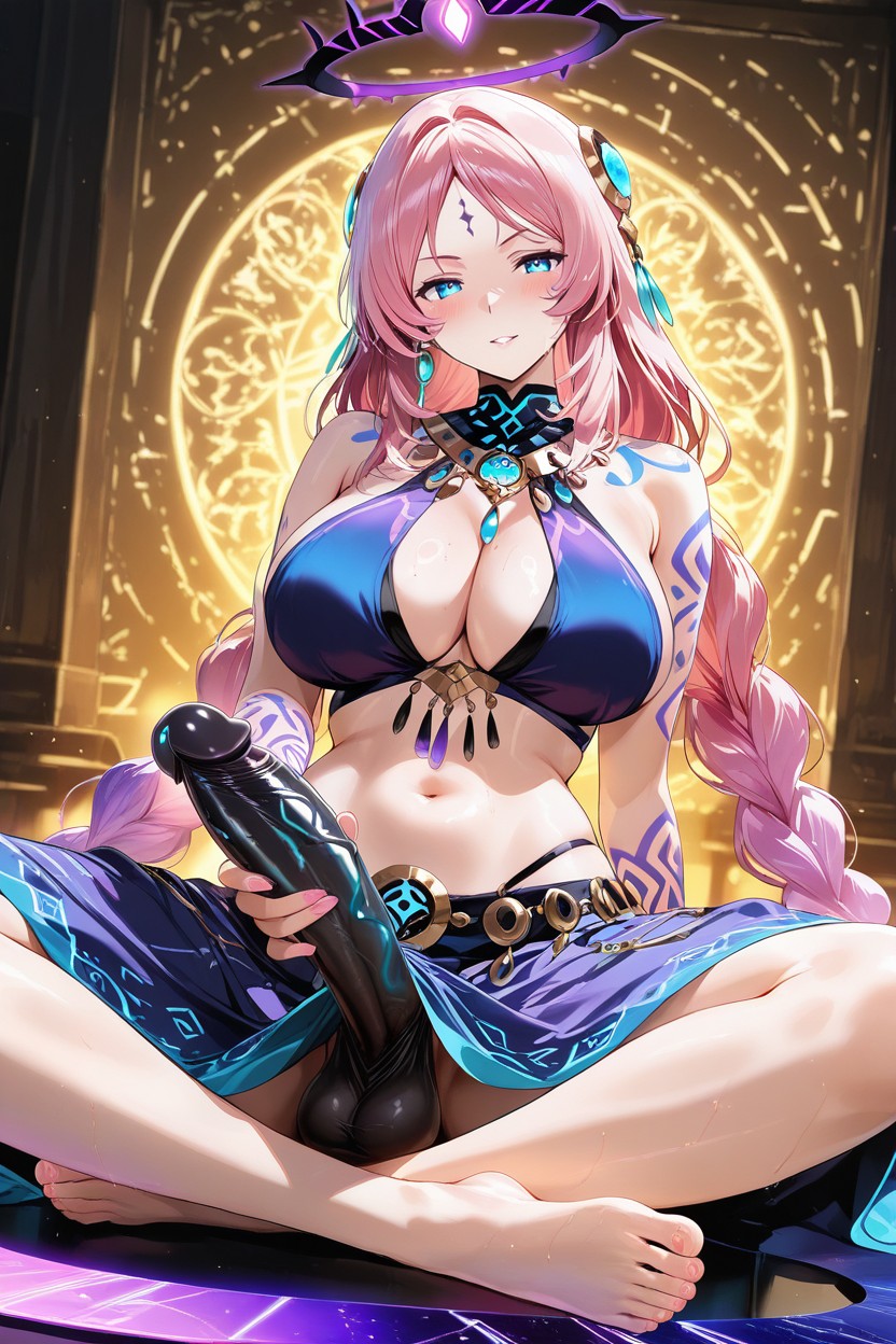 Huge Erect Penis, Ultra-detailed, Detailed Hands Hentai IA