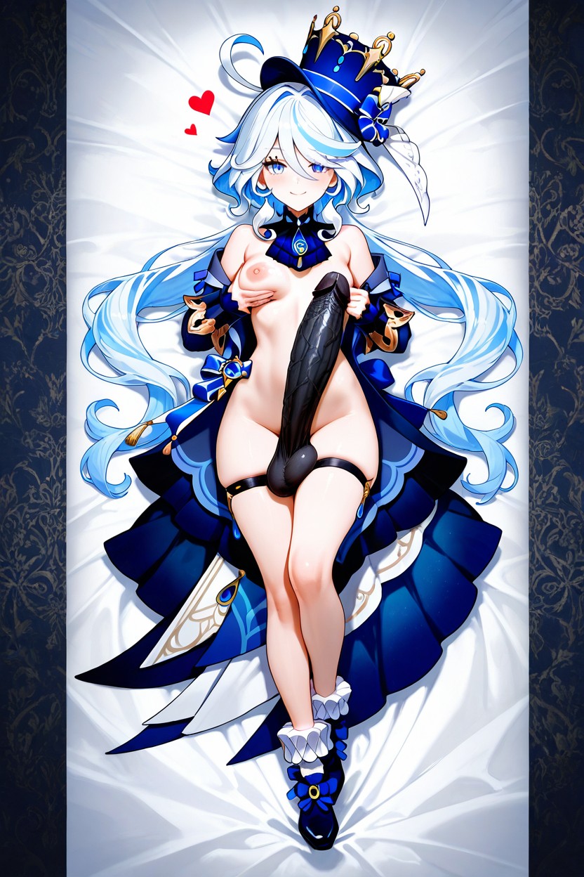 Solo Character, Very Long Hair, Huge Penis Hentai IA
