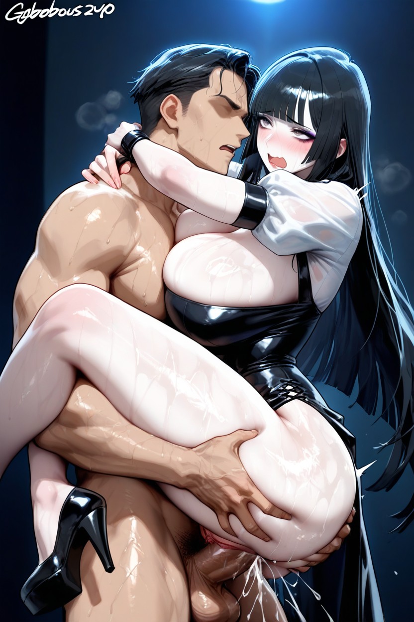 Mascara, Deep Penetration, Arms Raised Hentai IA