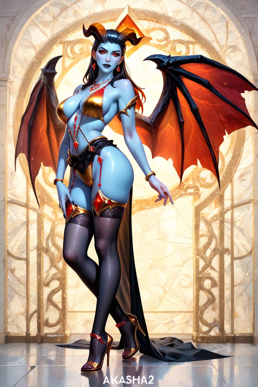 High Heels, Athletic Body, Akasha From Dota Hentai AI Porn