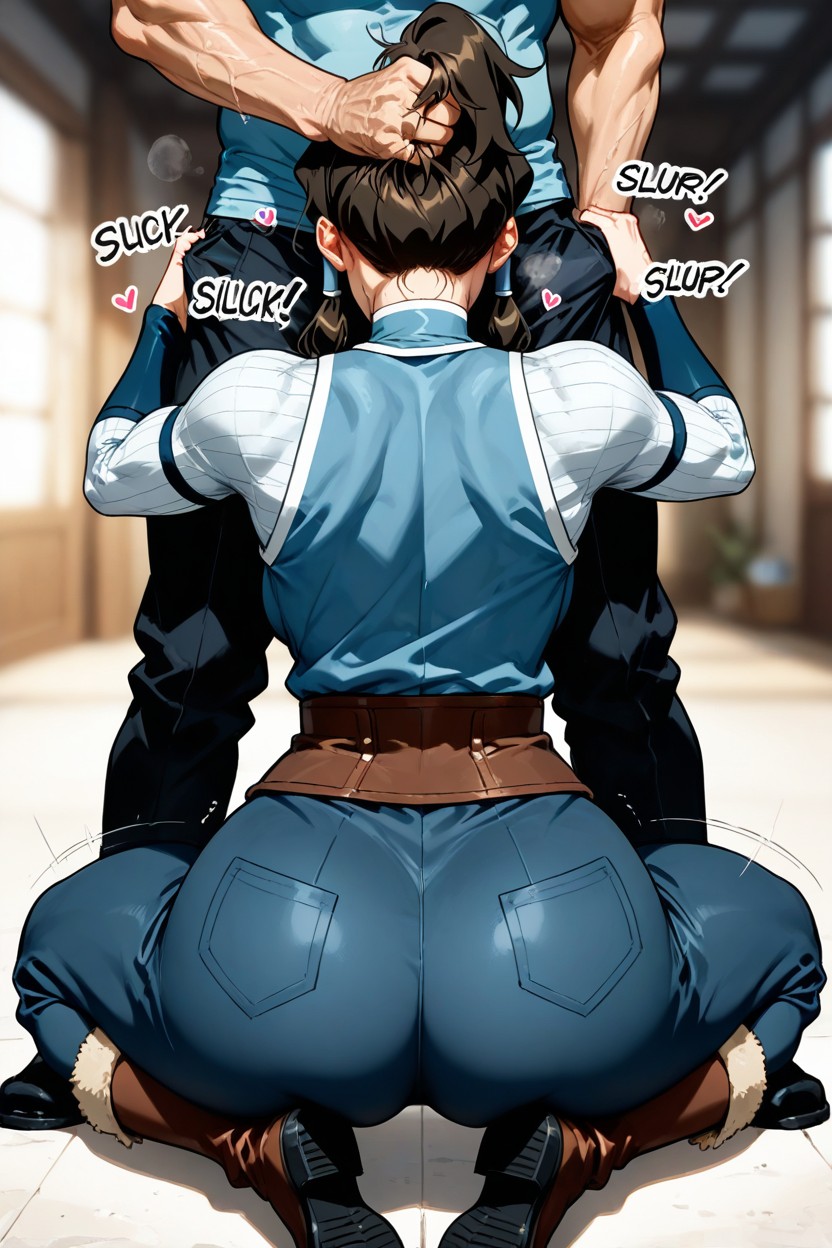 Thick Hair, 25+, Hair Grab Hentai AI Porn