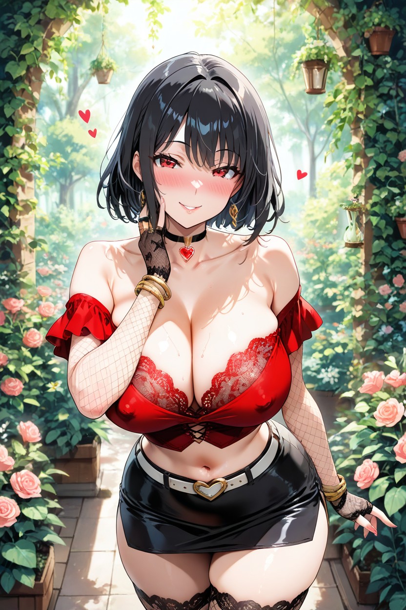 Visible Navel, Lace Top, Umi Asanagi Porno IA Hentai