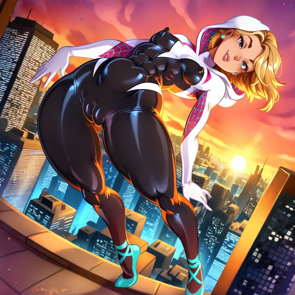 Large Disney Eyes, Perfect Gorgeous Stunning Female, Less Glossy Hentai AI Porn