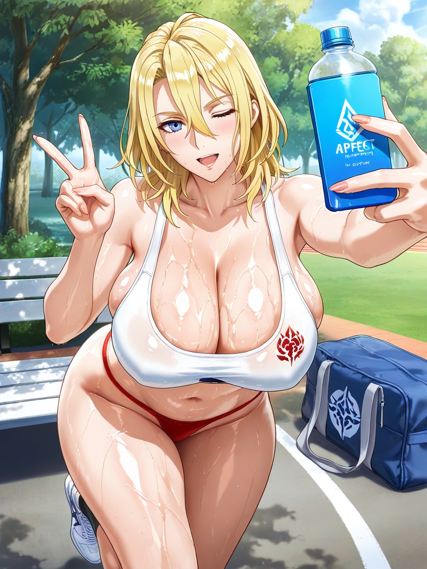 Perfect Fingers, Large Breast, Holding Invisible Phone Hentai AI Porn