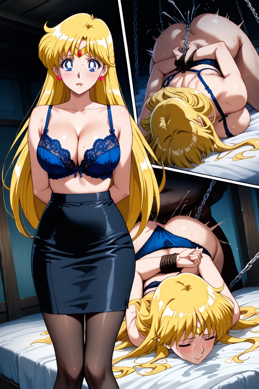 Intense Penetration, Bound Arms, Light Bule Panties Aside Hentai AI Porn