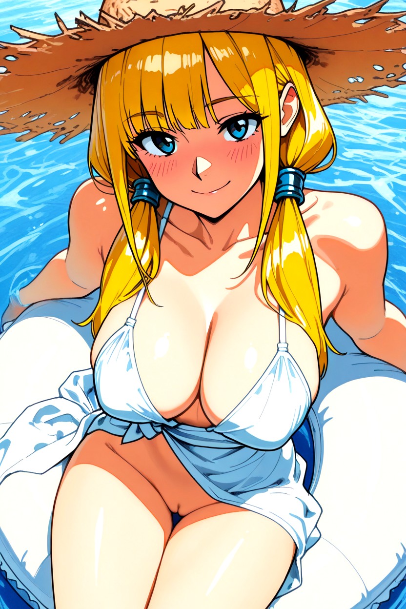 White Skin, 18+, Deep Cleavage Hentai AI Porn
