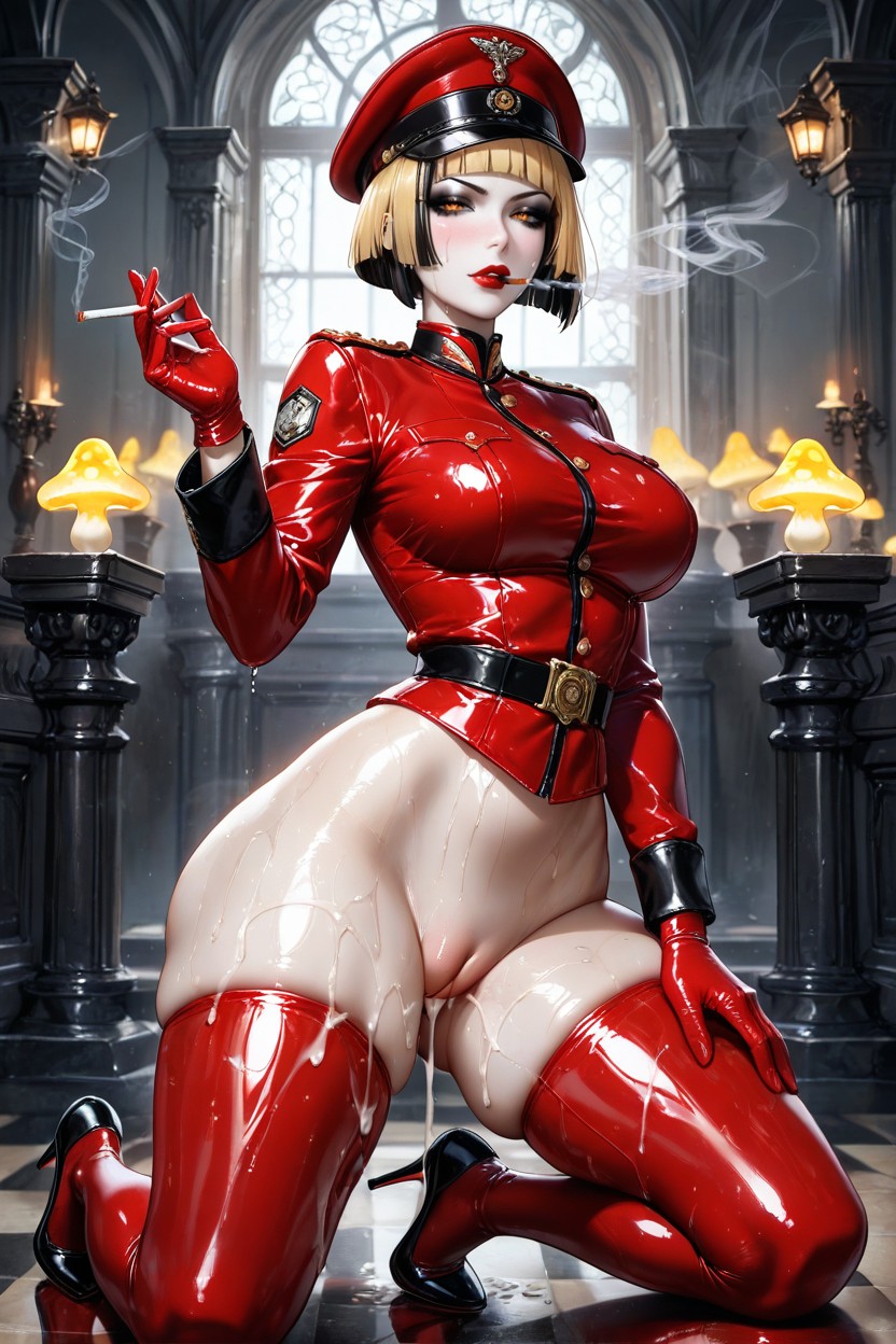 Black Eyeliner, Perfect Detailed Pussy, 18+ Hentai AI Porn