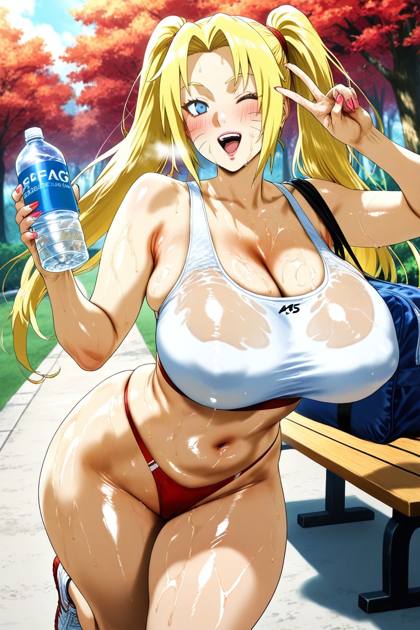Open Mouth, Cinematic, Water Bottle Hentai AI Porn