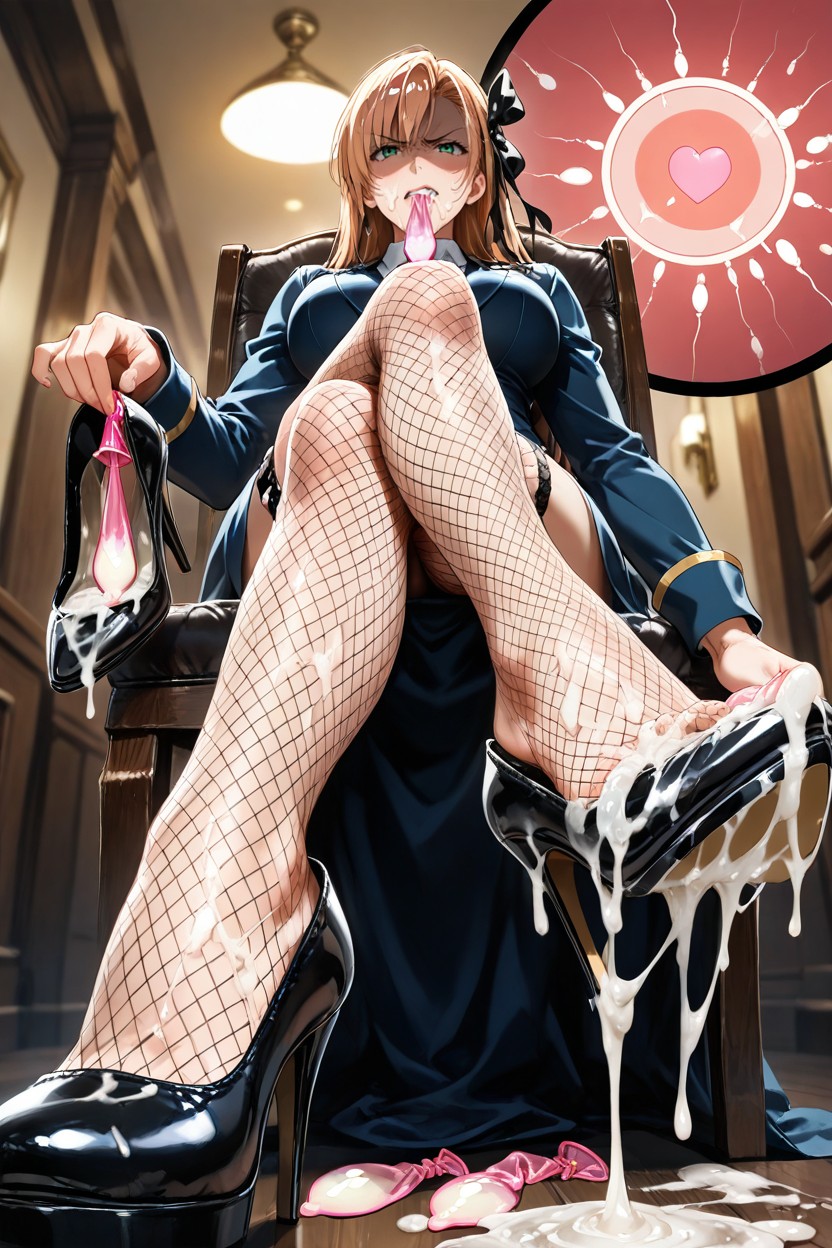 Fishnet Stockings, Fertilization X-ray, 25+ Hentai AI Porn